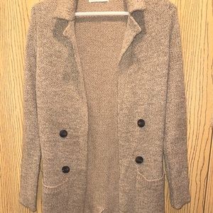 Size small brown / tan long cardigan